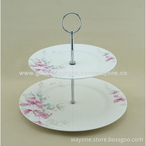 7.5" New bone China dessert plate, flower design, new for 2014, suitable for home or party